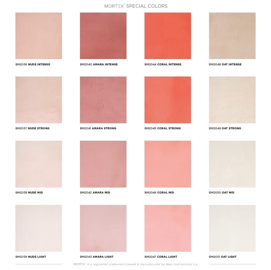 モールテックス 新色 カラーチャート 2024