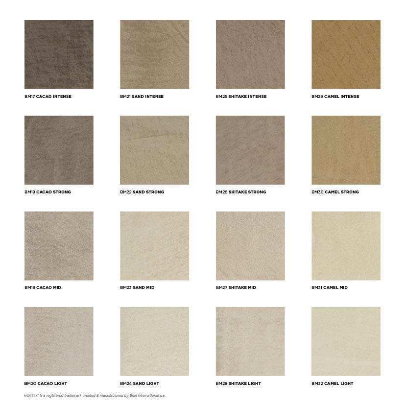 モールテックスのカラーチャートは色味が豊富！