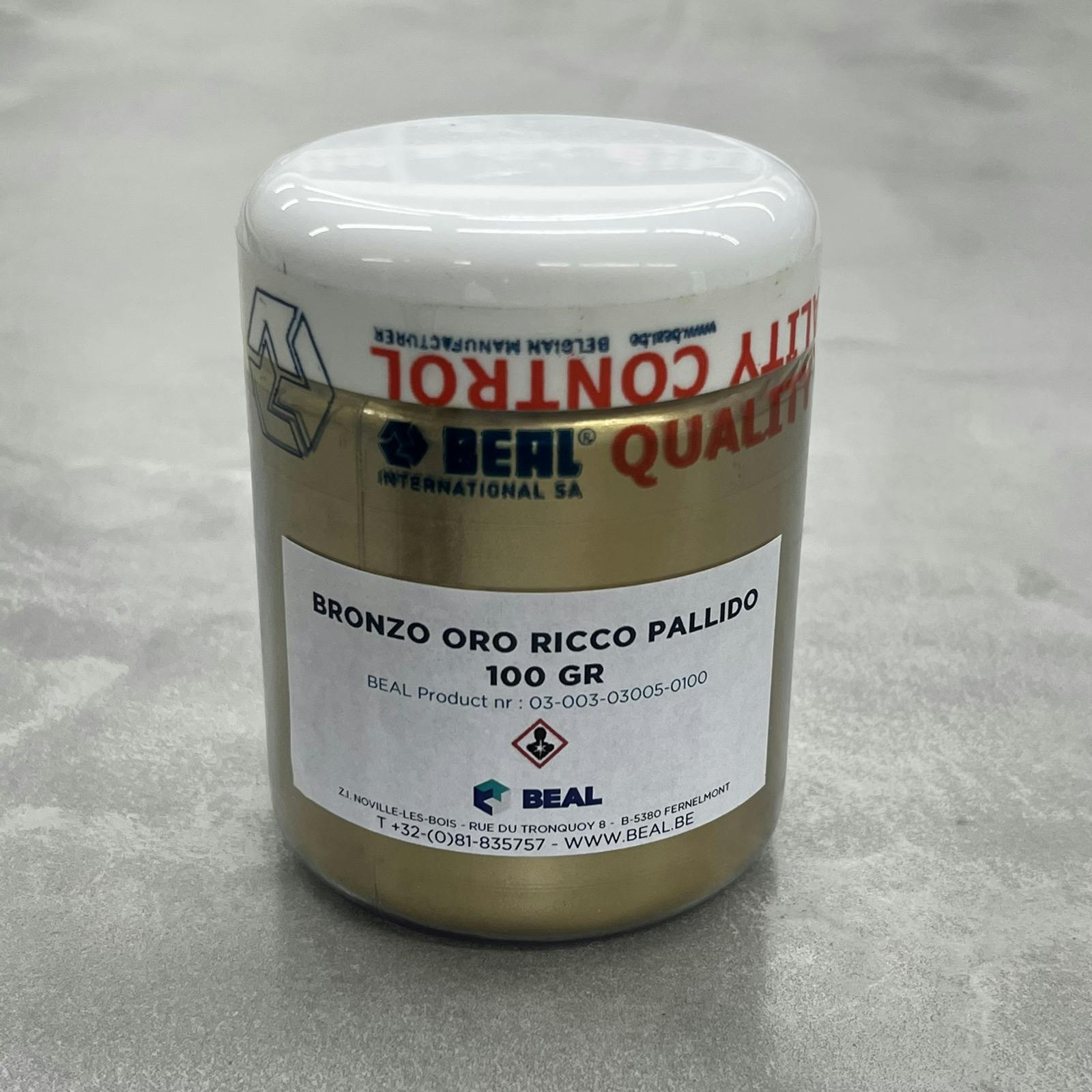 モールテックス顔料 BRONZO ORO RICCO PALLIDO 100g